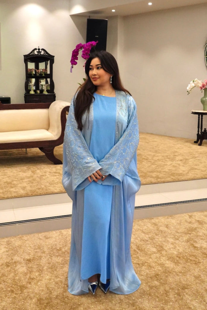 Dhea Dress in Soft Blue