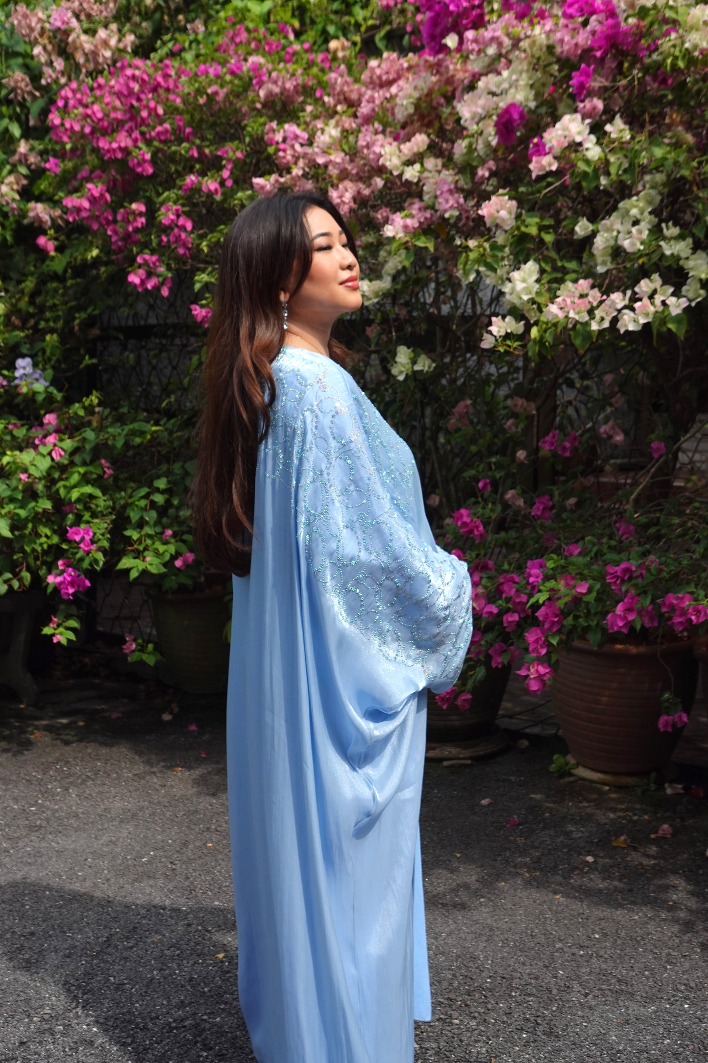 Dhea Dress in Soft Blue