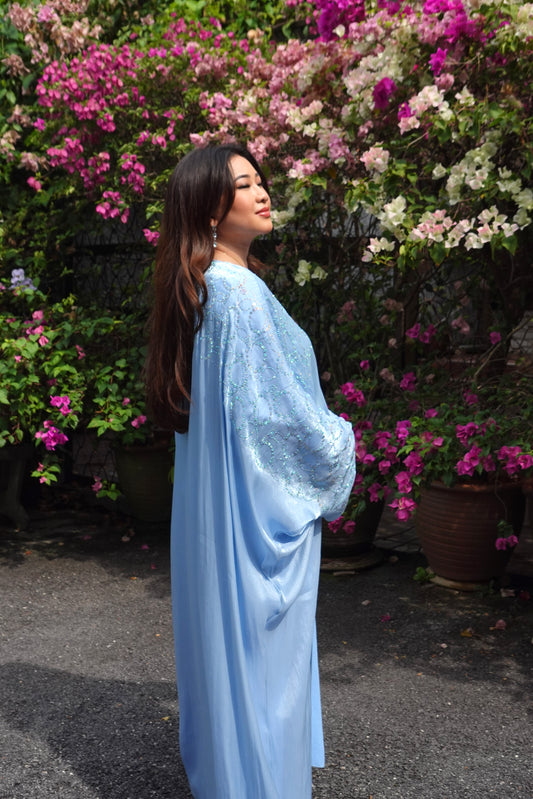 Dhea Dress in Soft Blue