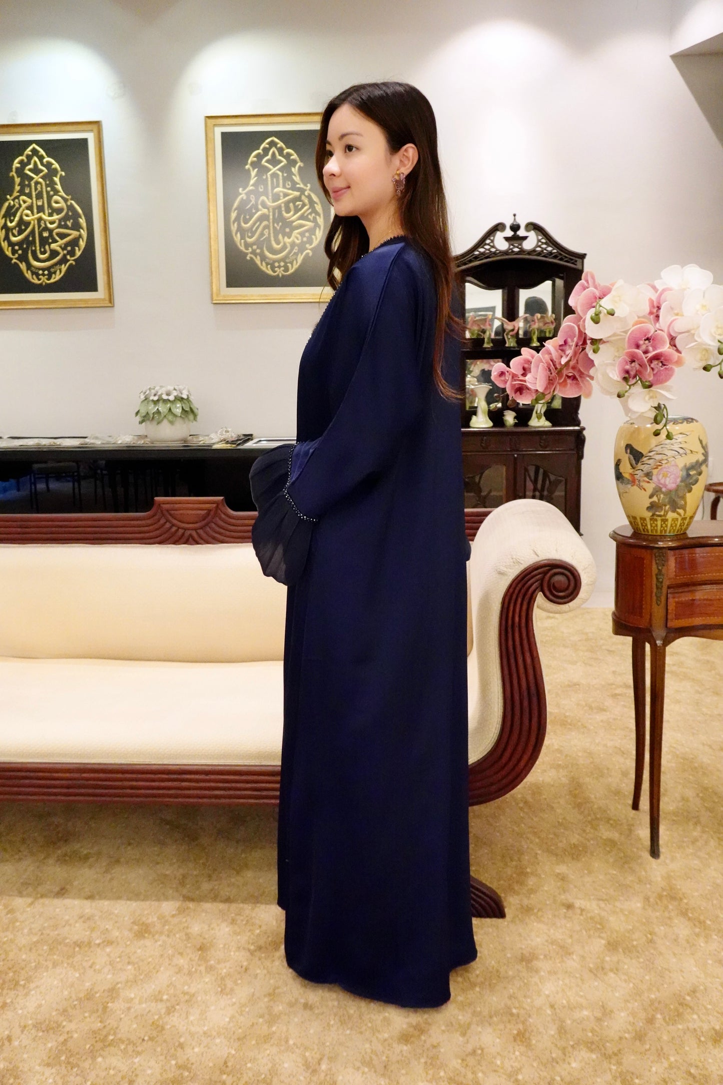 Jasmine Dress in Royal Blue/Green/Gold/Silver