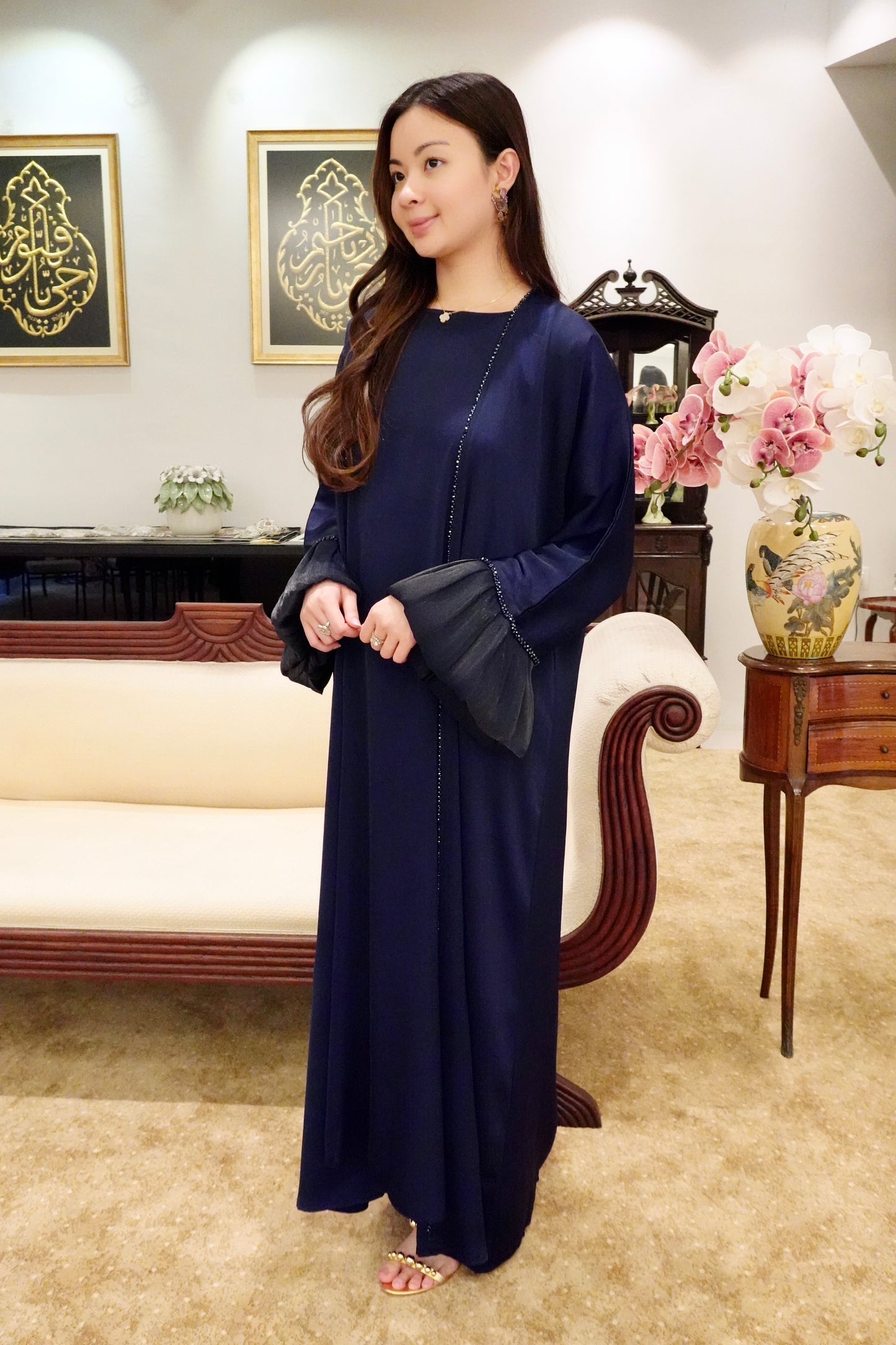 Jasmine Dress in Royal Blue/Green/Gold/Silver