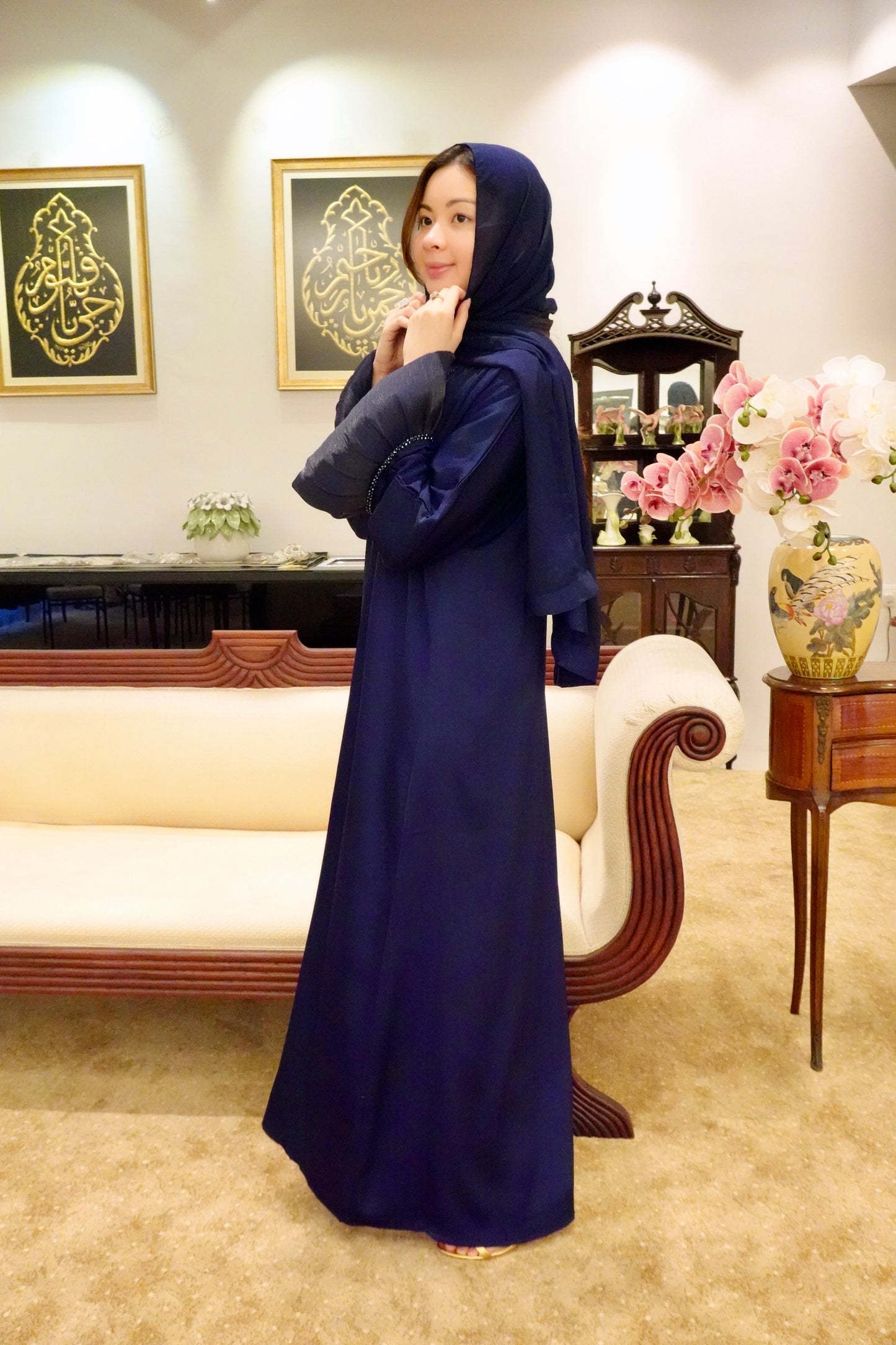 Jasmine Dress in Royal Blue/Green/Gold/Silver