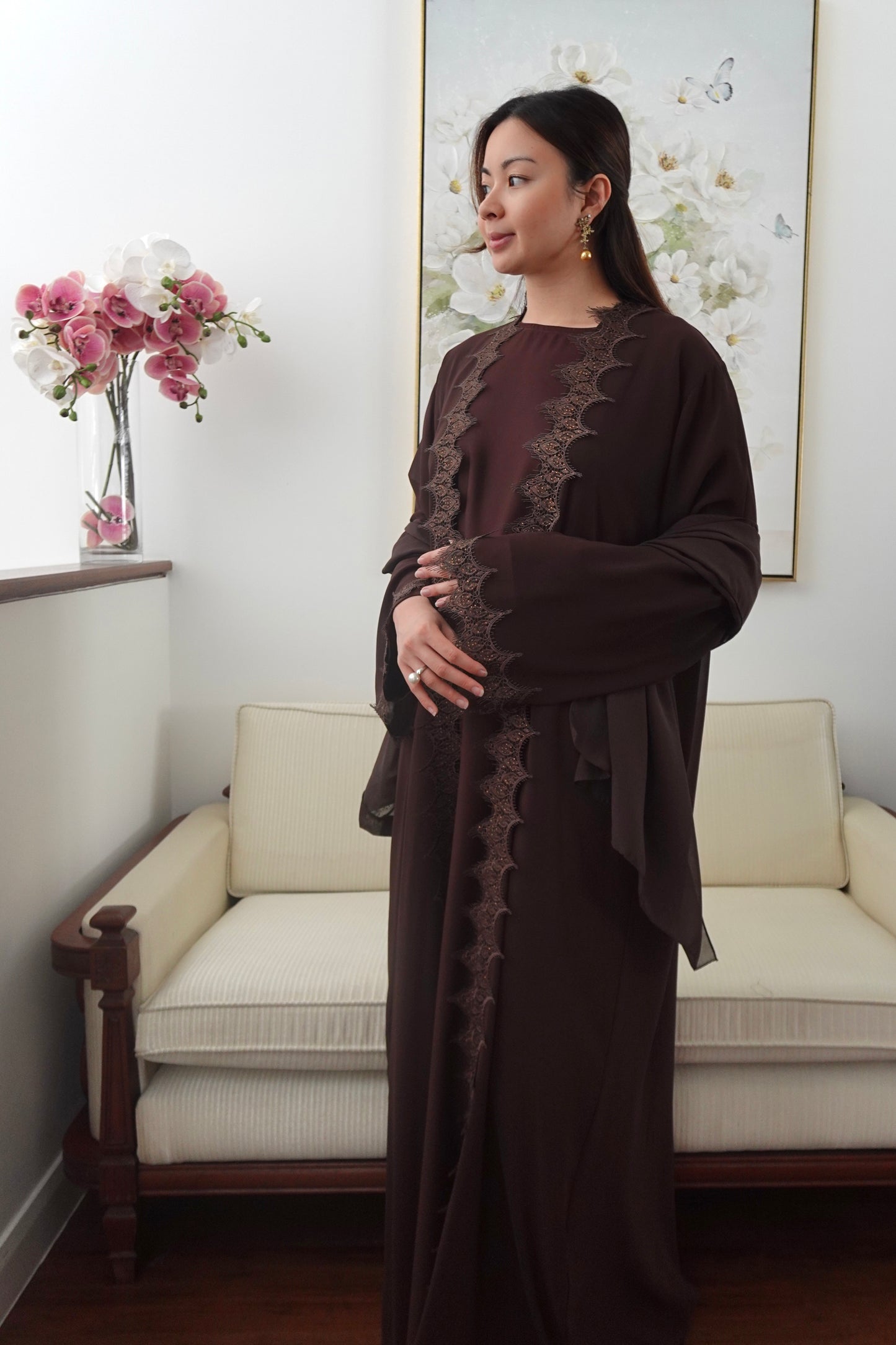 Moca Lace Dress