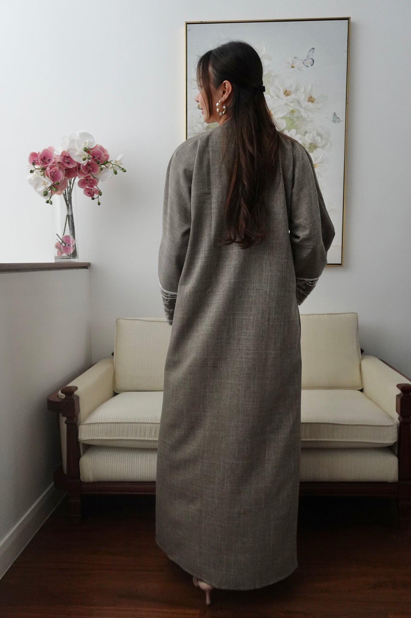 Amina Dress in Silver
