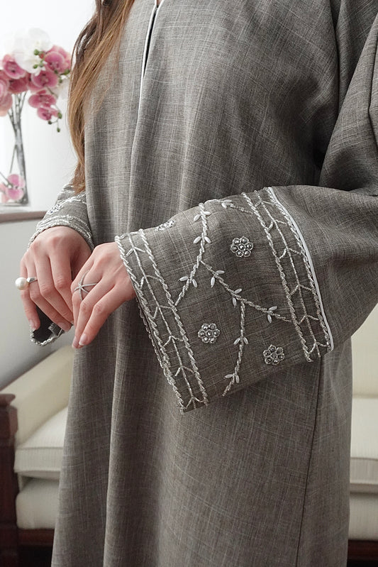 Amina Dress in Silver